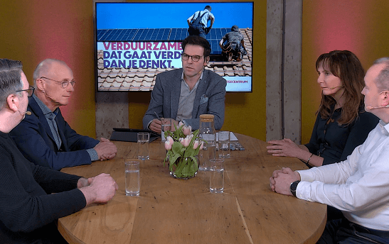 Gasten aan tafel Talkshow Verduurzamen