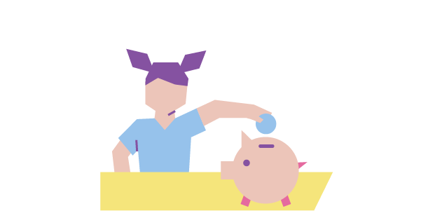 Kinderen leren sparen - Omgaan met geld