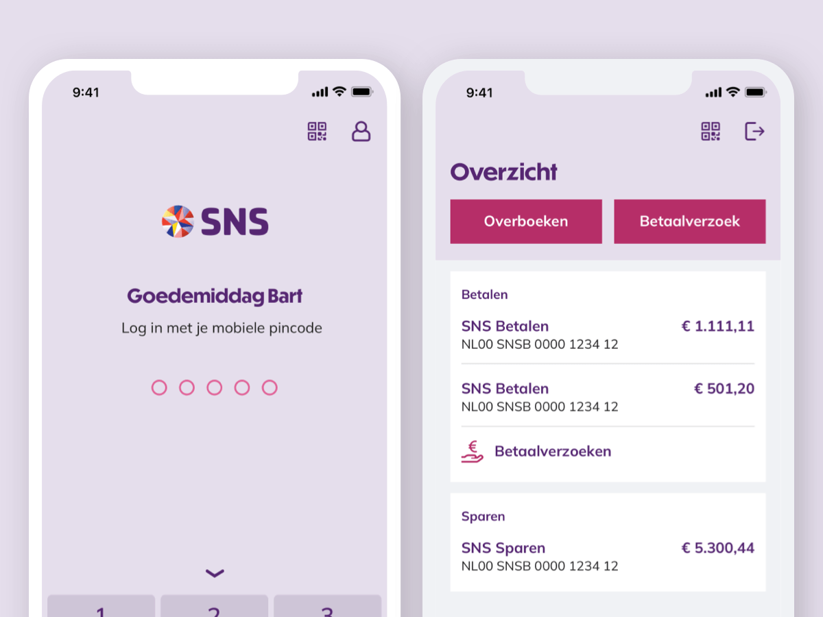 Test onze nieuwe mobiel bankieren app SNS Bank